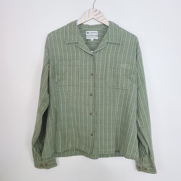 Columbia Tops - COLUMBIA Butterweed Check Shirt in Leek XL NWT